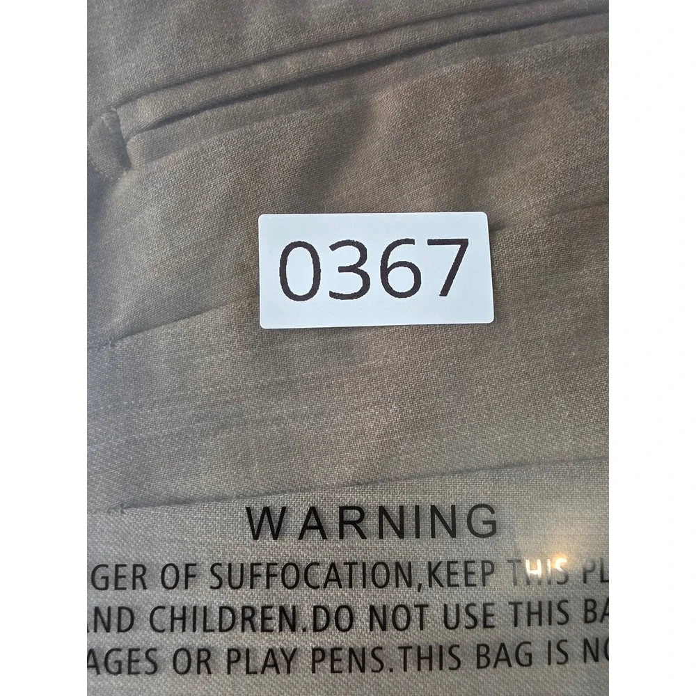 Luca Rossi Italy Super 100sMerino Wool Dress Pants Mens 36x31 Tan Pleated Cuffed